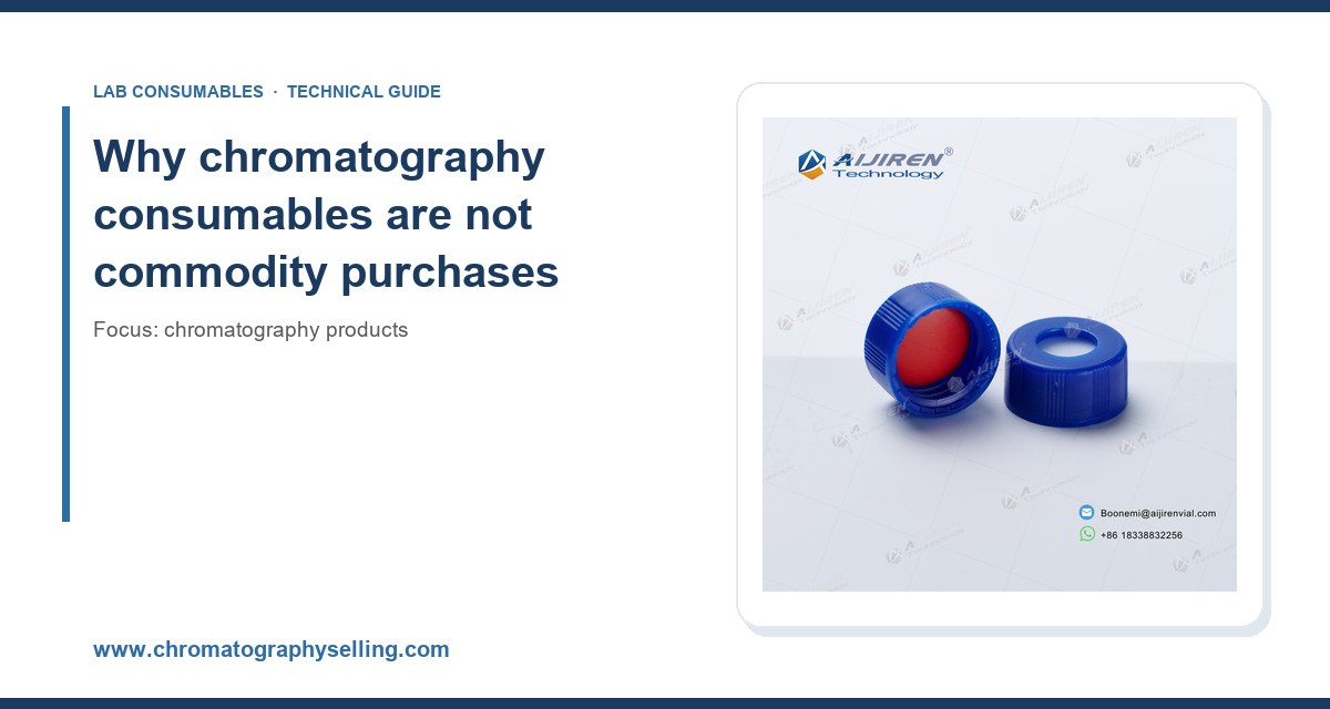 Why chromatography consumables are not commodity purchases