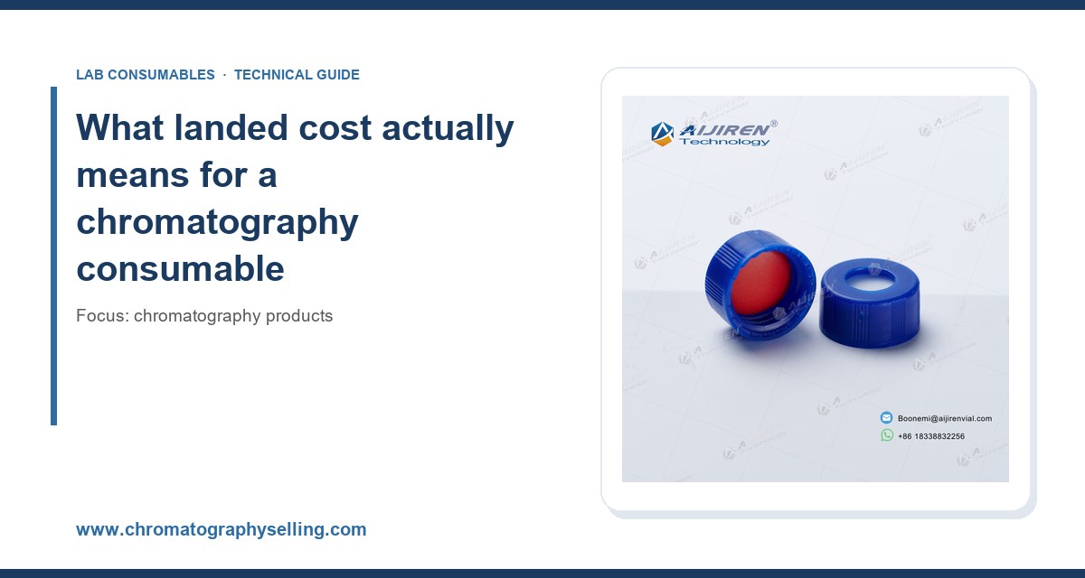 What landed cost actually means for a chromatography consumable