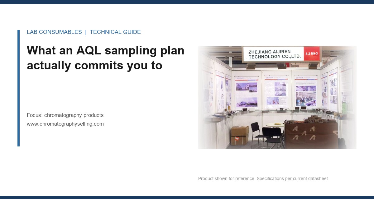 What an AQL sampling plan actually commits you to