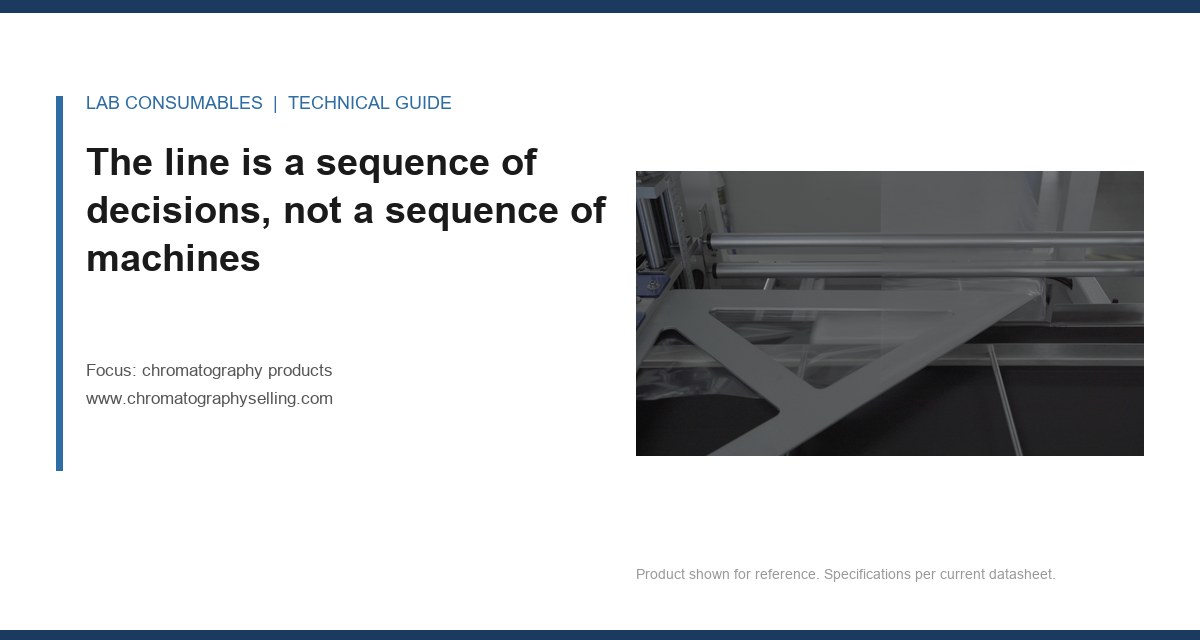 The line is a sequence of decisions, not a sequence of machines